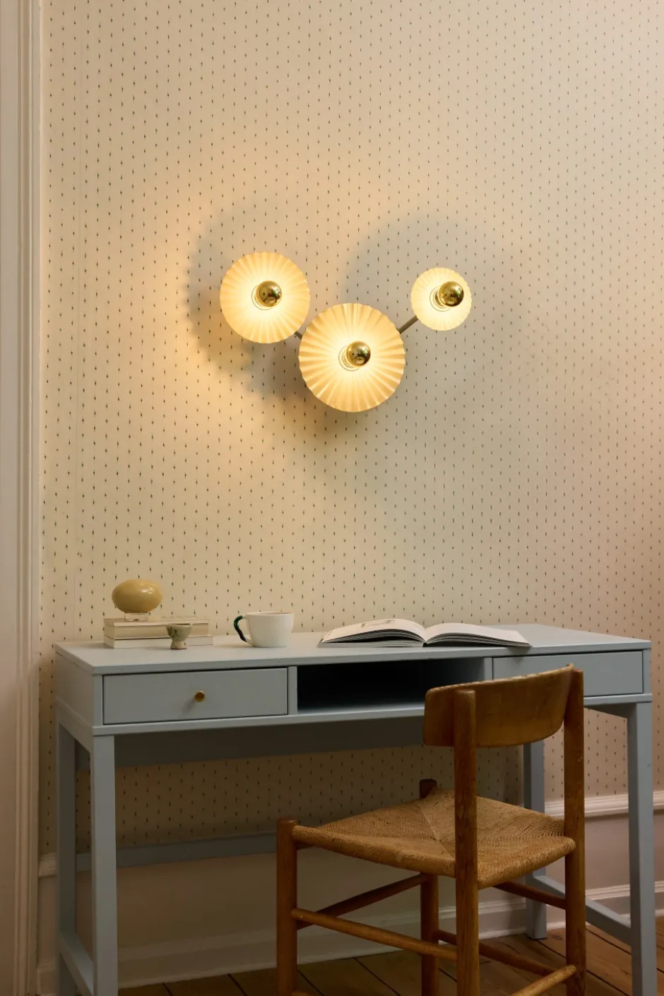 Osram Decor Plissee væglampe, beige