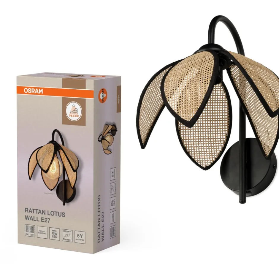 Osram Decor Rattan Lotus væglampe