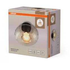 Osram Decor Smoke loft- & væglampe, røgfarvet