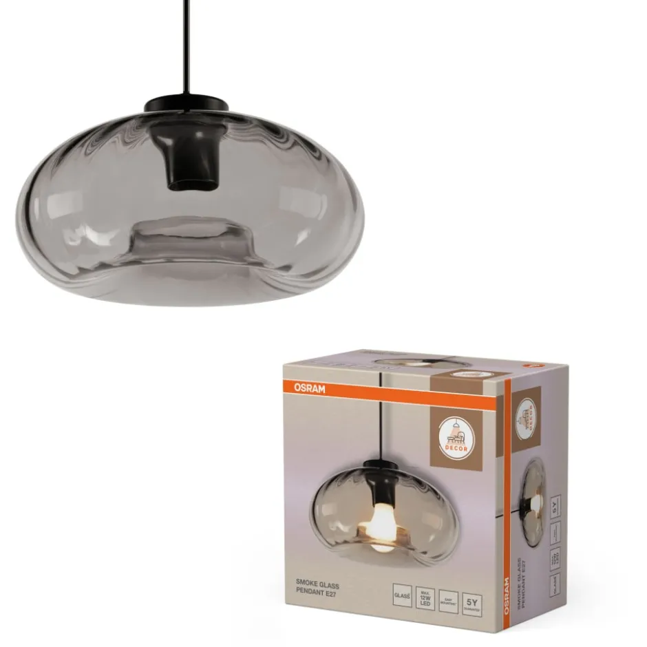 Osram Decor Smoke pendel, røgfarvet
