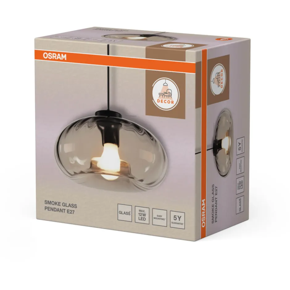 Osram Decor Smoke pendel, røgfarvet