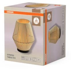 Osram Decor Stripes bordlampe, beige