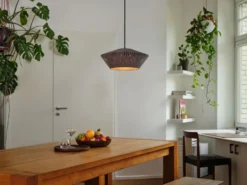 Osram Decor Stripes pendel, grå, Ø40 cm