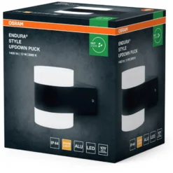 Osram Endura udendørs væglampe, antracit