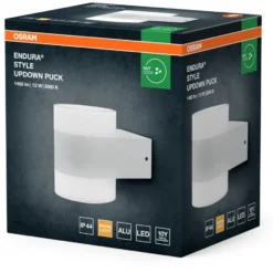Osram Endura udendørs væglampe, hvid