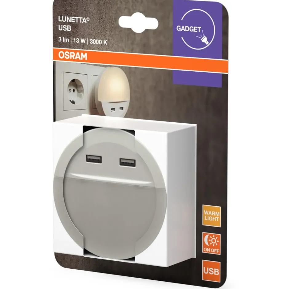 Osram Lunetta natlamp med USB