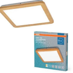 Osram Orbis Disc loftlampe, 3000-4000K, 22W, træ