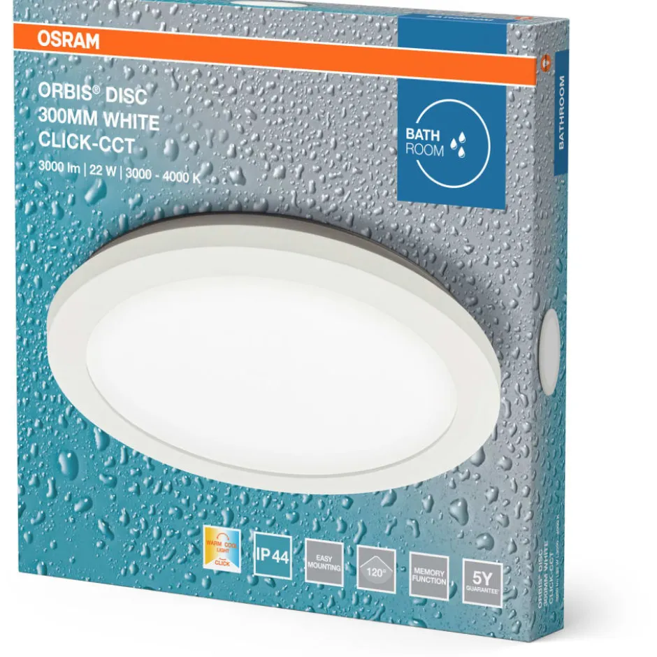 Osram Orbis Disc plafond, 3000-4000K, 22W, hvid