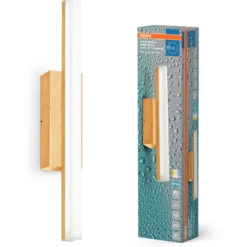 Osram Orbis spejllampe, 3000-4000K, 6,8W, træ