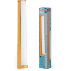 Osram Orbis Tube spejllampe, 3000-4000K, træ