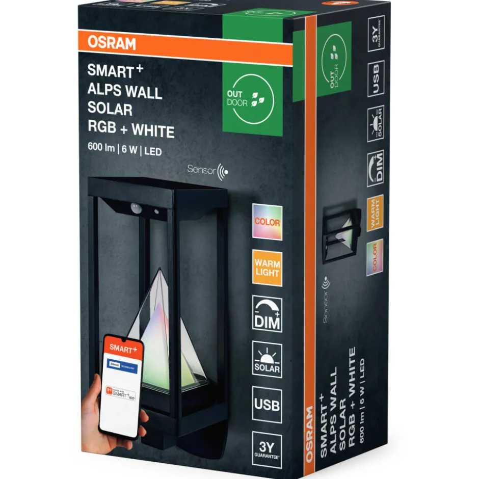 Osram Smart+ Alps solcelle væglampe
