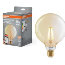 Osram Smart+ Wifi E27 globepære, 2400K, 6W