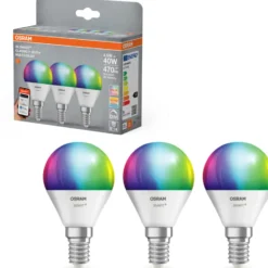Osram Smart+ Wifi E14 kronepære, farveskift, 4,9W, 3-pak