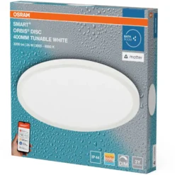 Osram Smart+ Wifi Orbis Disc plafond, justerbar hvid, Ø40 cm