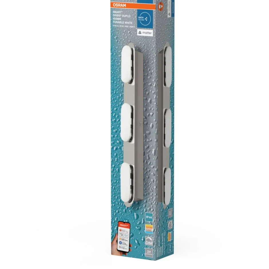 Osram Smart+ Wifi Orbis Duplo væglampe, justerbar hvid, 44,5 cm