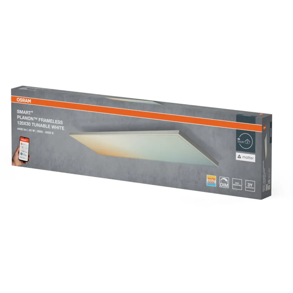 Osram Smart+ Wifi Planon Frameless panel, justerbar hvid, 120x30 cm