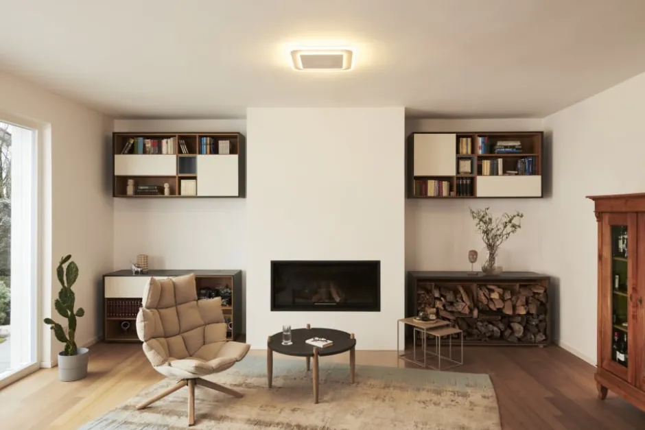 Osram Smart+ Wifi Saddie loftlampe, farveskift + hvid, 50x50 cm