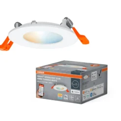 Osram Smart+ Wifi Slim indbygningsspot, justerbar hvid, Ø8,5 cm