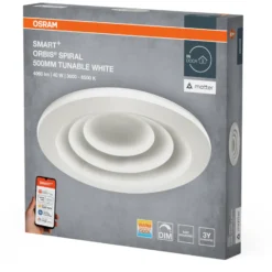Osram Smart+ Wifi Spiral plafond, justerbar hvid, Ø50 cm