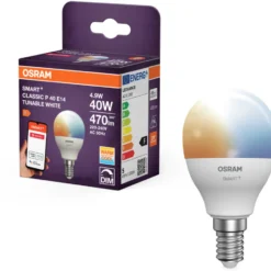 Osram Smart+ Zigbee E14 kronepære, 2700K-6500K, 4,9W