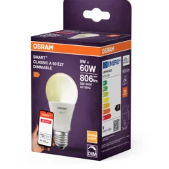 Osram Smart+ Zigbee E27 standardpære, 2700K, 9W