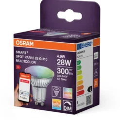 Osram Smart+ Zigbee GU10 spotpære, farveskift, 4,9W