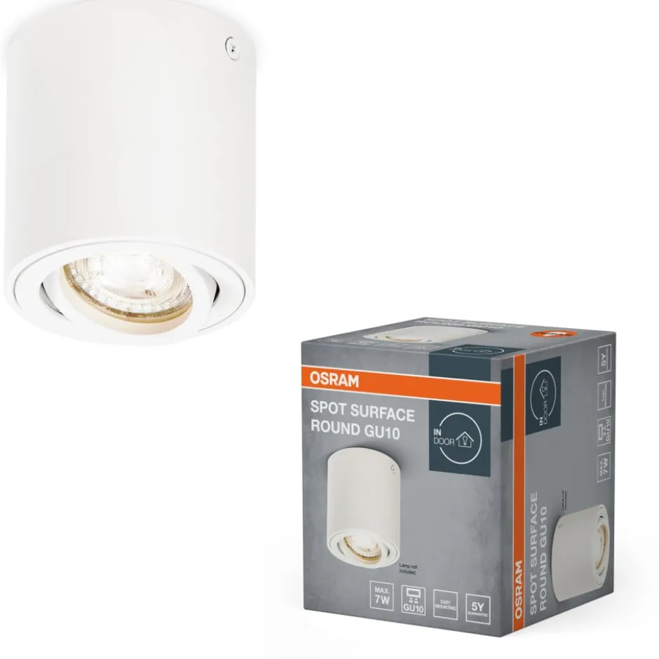 Osram Spot Surface Round påbygningsspot, hvid