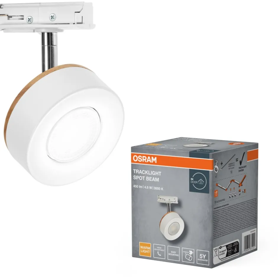 Osram Tracklight 1F Beam skinnespot, hvid