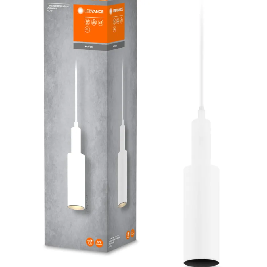 Osram Tracklight 1F Cylinder skinnependel, hvid