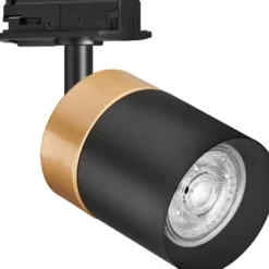 Osram Tracklight 1F Cylinder skinnespot, guld/sort