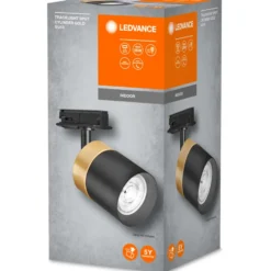 Osram Tracklight 1F Cylinder skinnespot, guld/sort