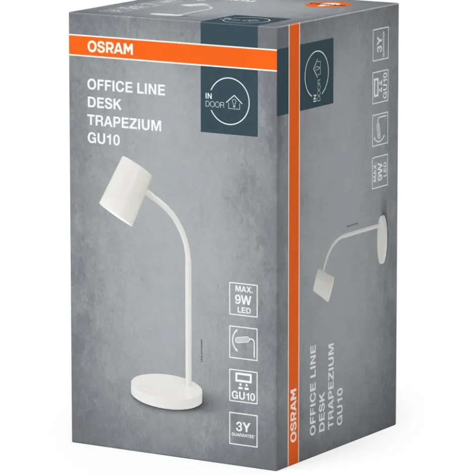 Osram Trapezium skrivebordslampe, hvid