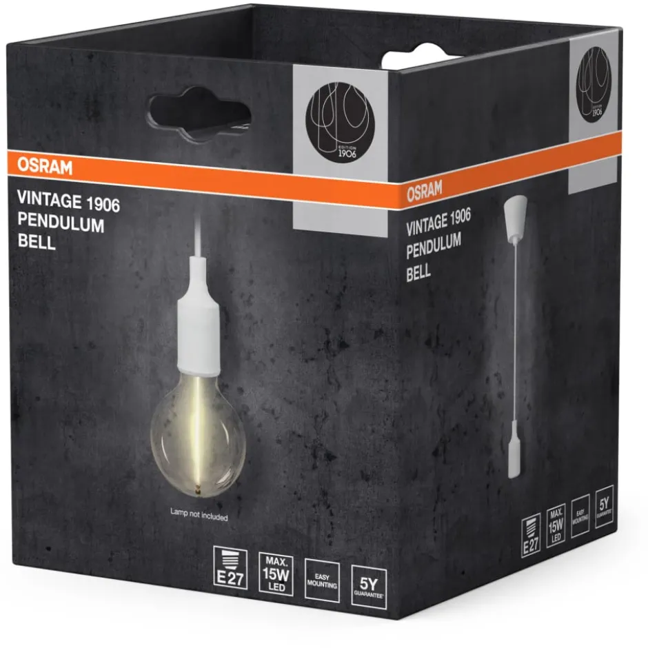 Osram Vintage 1906 Bell fatningssæt, hvid