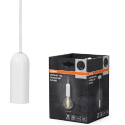Osram Vintage 1906 Round fatningssæt, hvid
