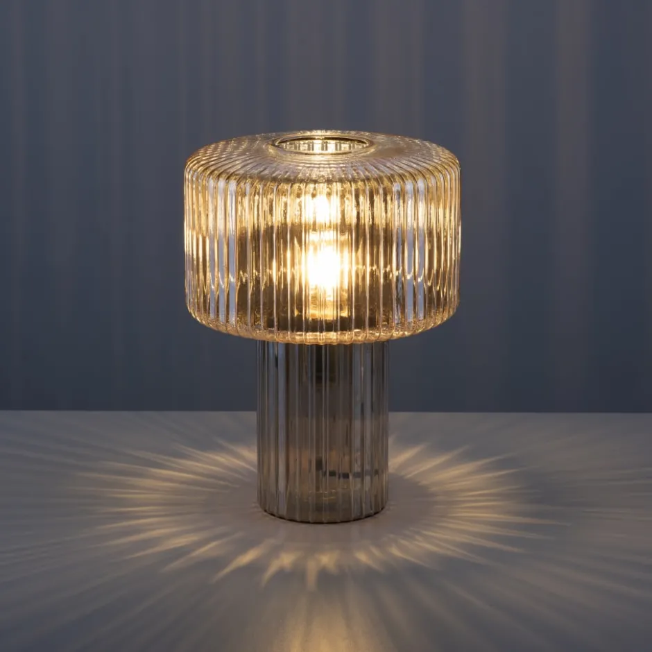 Paul Neuhaus Fungus bordlampe, ravfarvet