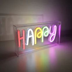 Paul Neuhaus Happy neonskilt