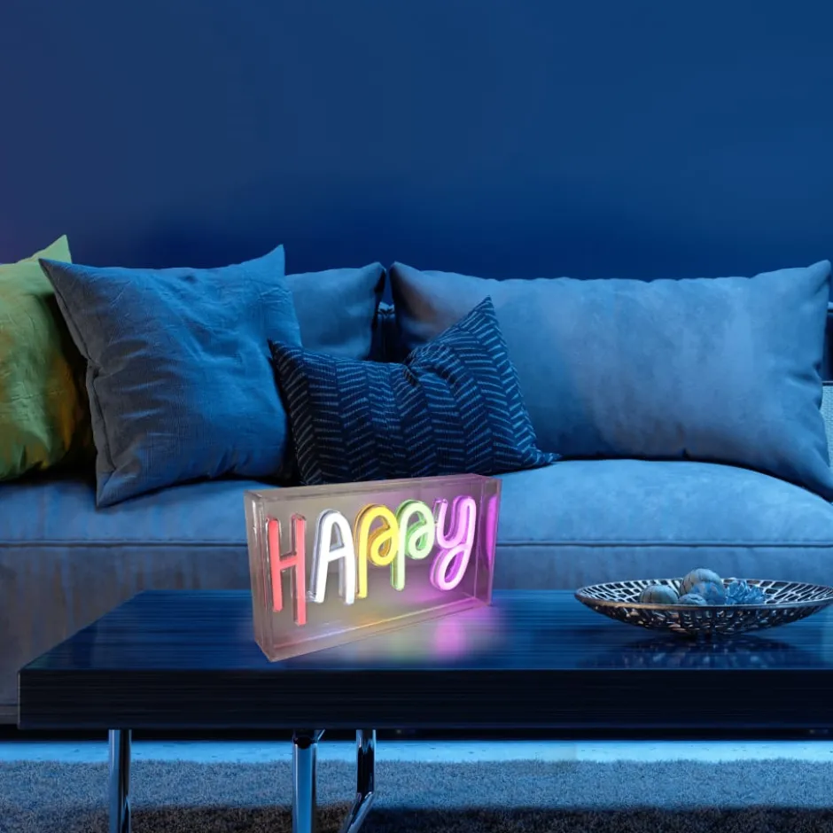 Paul Neuhaus Happy neonskilt