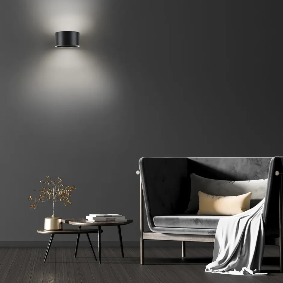 Paul Neuhaus Pure Clips væglampe, antracit