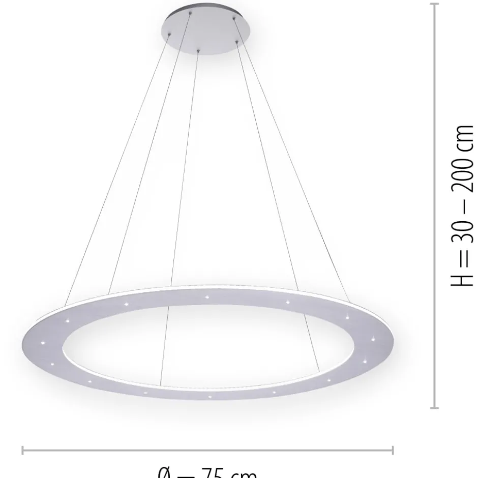 Paul Neuhaus Pure Cosmo lysekrone, Ø55 cm