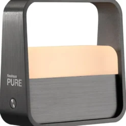 Paul Neuhaus Pure Go Akku genopladelig bordlampe, antracit