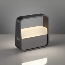 Paul Neuhaus Pure Go Akku genopladelig bordlampe, antracit