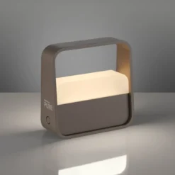 Paul Neuhaus Pure Go Akku genopladelig bordlampe, brun