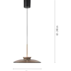 Paul Neuhaus Pure Moon pendel, Ø50 cm