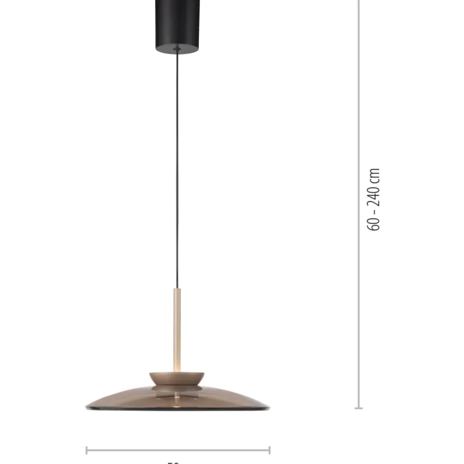 Paul Neuhaus Pure Moon pendel, Ø50 cm