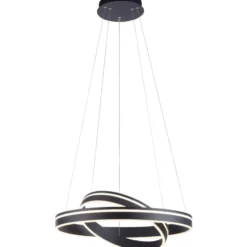 Paul Neuhaus Q-Vito lysekrone, 2 lysringe, sort