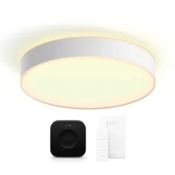 Philips Hue Enrave plafond, hvid, Ø42 cm, startsæt
