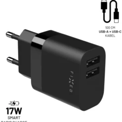 Philips USB adapter-stik-2x med USB