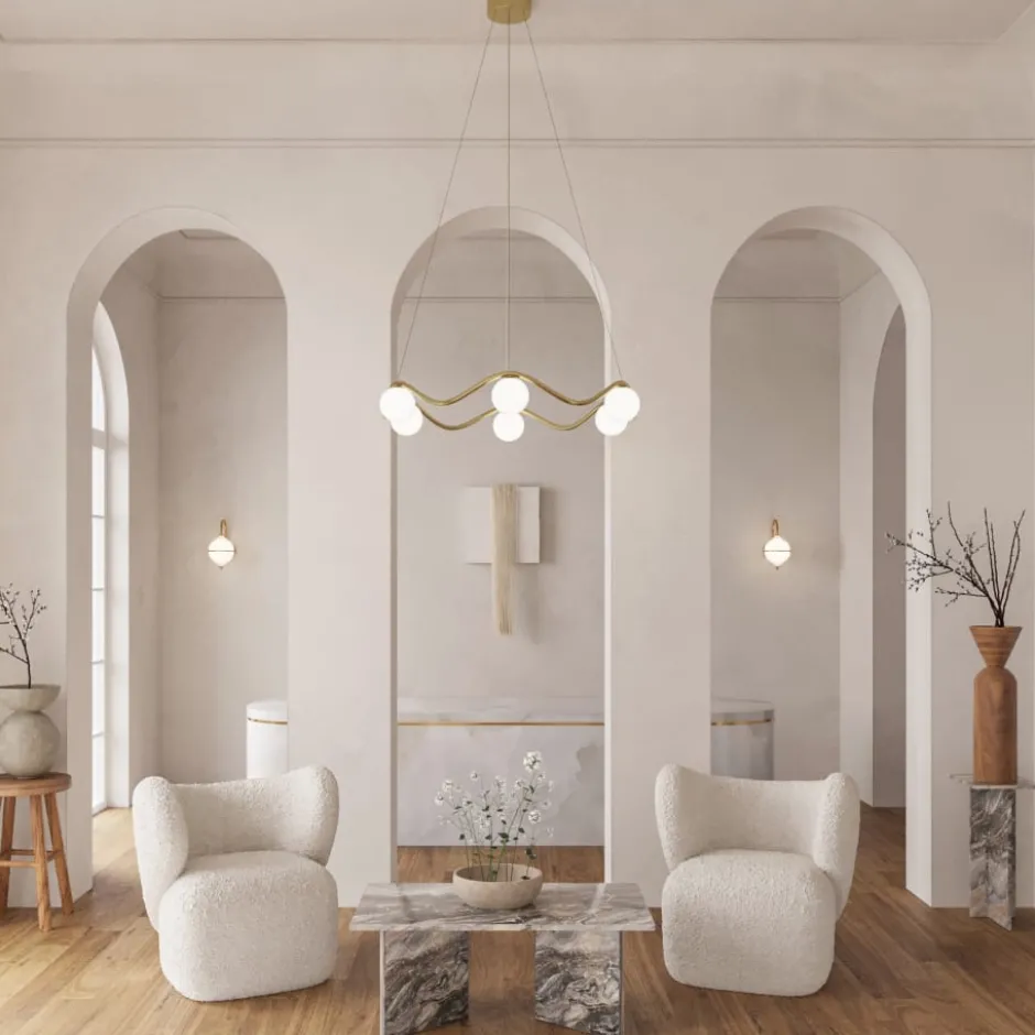Rebello Decor Circle of Life lysekrone, Ø91 cm
