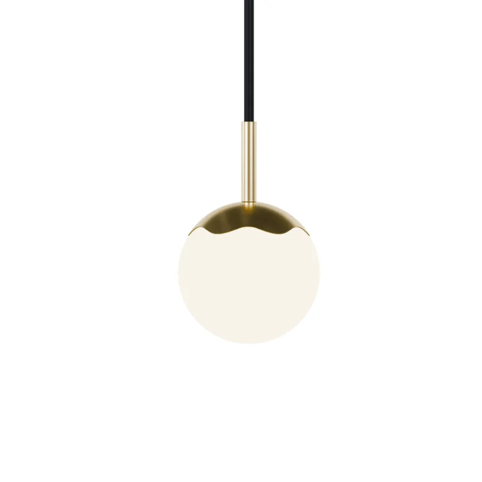 Rebello Decor Circle of life pendel, sort ledning, Ø11 cm