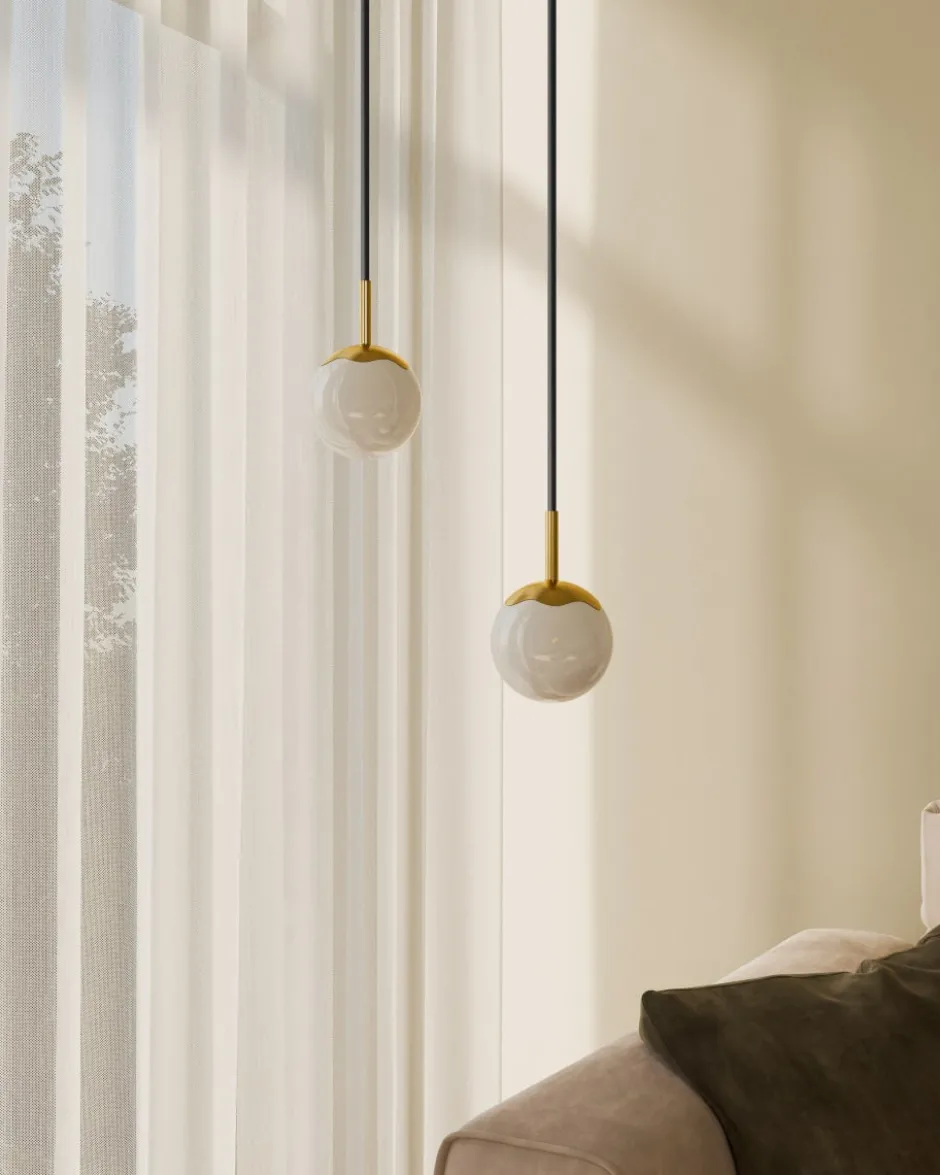 Rebello Decor Circle of life pendel, sort ledning, Ø11 cm